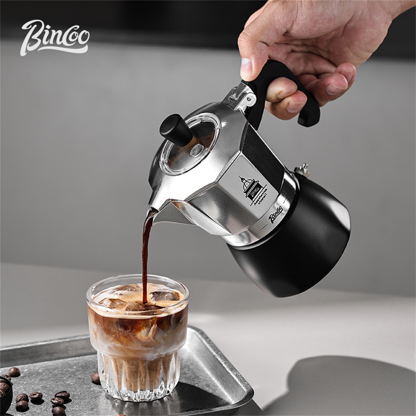 Quality Coffee Equipment - BINCOO Pote Moka de Válvula Dupla,