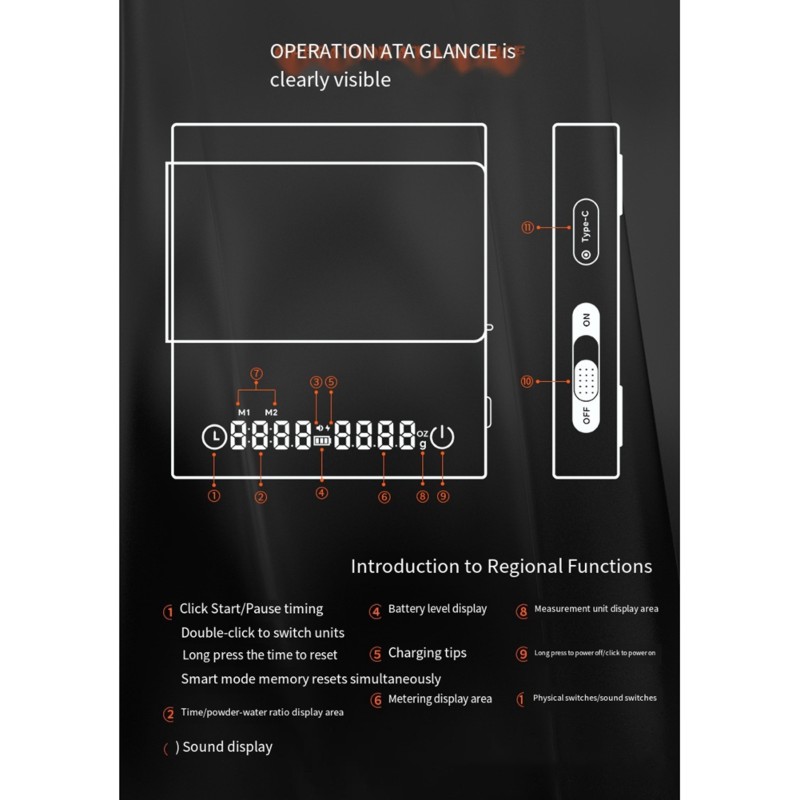 Balança de Café ABMR com Preci - Scale Drip Timer avaliação e preço