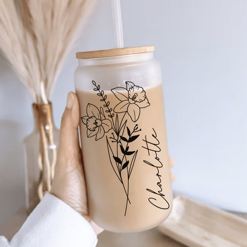 Copo de Vidro Fosco Personaliz - Coffee Equipment With Name avaliação e preço